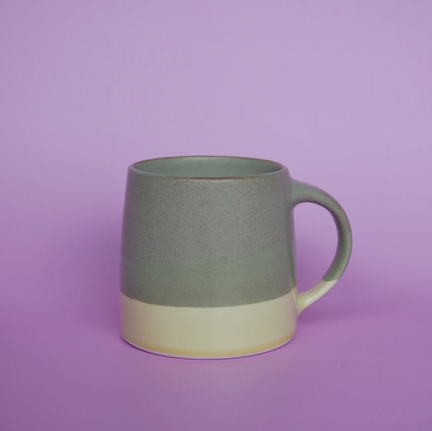 Green Kinto coffee mug